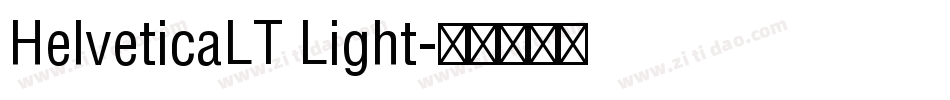 HelveticaLT Light字体转换